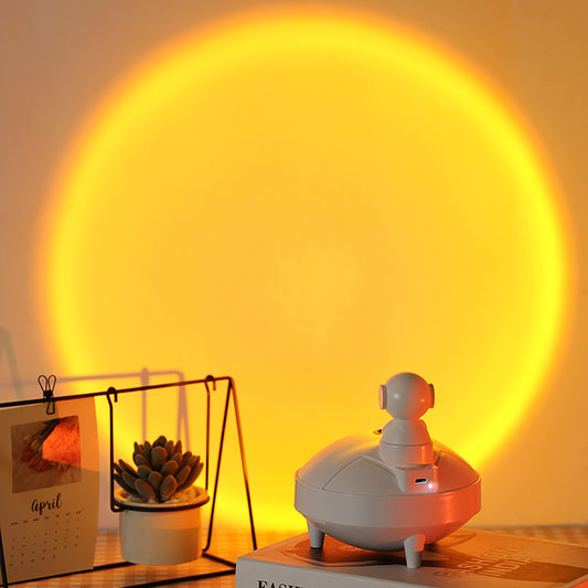 Astronaut Humidifier Fashion Household Sunset Lamp